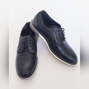 Bruno Marc Mens Size 5 Vegan Leather Black Oxford Brogue Dress Comfort Shoe